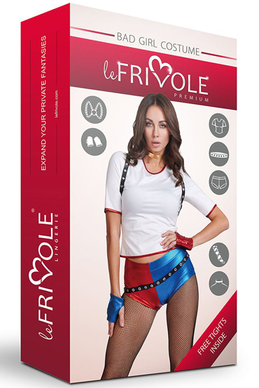 Le Frivole Premium Bad Girl Costume, разноцветный - подробные фото в секс шопе Condom-Shop