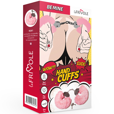 Le Frivole Be Mine Hand Cuffs, розовые - фото, отзывы