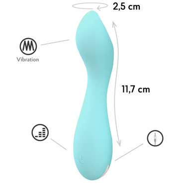 Le Frivol Solar Tarvos - Мини-вибратор, цвет аквамарин - купить в секс шопе