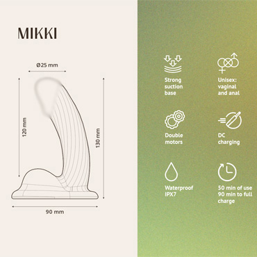 Реалистичный вибратор Mikki Sensora, С двойной стимуляцией и присоской и другие товары Le Frivole с фото