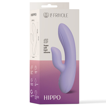 Вибратор-кролик Hippo Sensora - С двумя моторами - купить в секс шопе