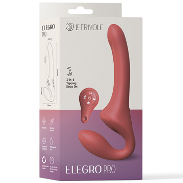Вибрострапон Elegro Pro с раздельной пульсацией, На дистанционном управлении и другие товары Le Frivole с фото