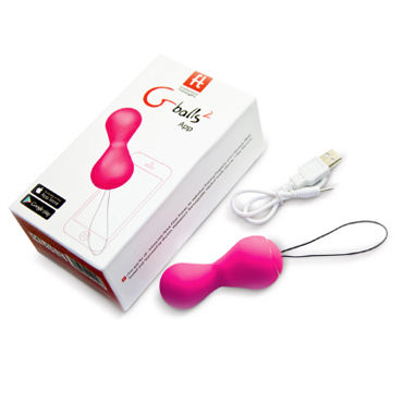 Gvibe Gballs2 App, розовые, Вагинальные шарики, управляемые с помощью смартфона и другие товары Gvibe с фото
