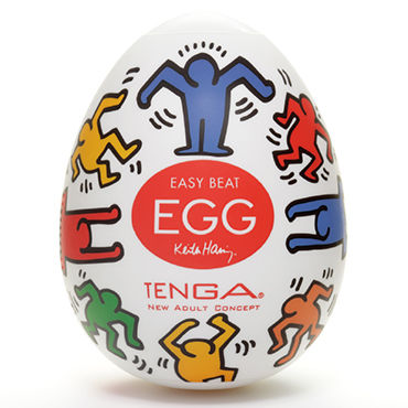 Tenga Egg Dance, Keith Haring Edition, Одноразовый мастурбатор в виде яйца, лимитированный выпуск