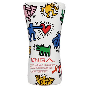 Tenga Soft Tube, Keith Haring Edition, Мастурбатор в мягкой тубе, лимитированный выпуск