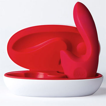 SenseVibe Warm, красный - Нагревающийся вибратор для точки G и клитора - купить в секс шопе