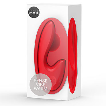 SenseVibe Warm, красный, Нагревающийся вибратор для точки G и клитора и другие товары SenseMax с фото