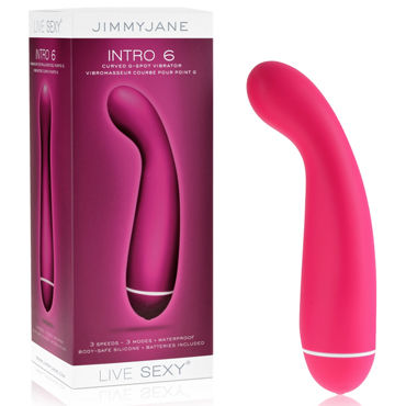 JimmyJane Intro 6, розовый - Вибратор для точки G - купить в секс шопе