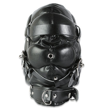 Пикантные штучки БДСМ-маска закрытая - С маленьким отверстием - купить в секс шопе