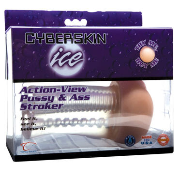 Topco CyberSkin Ice Action-View Pussy & Ass Stroker - фото, отзывы