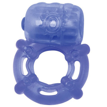 Topco Climax Juicy Rings, голубой, Эрекционное кольцо с вибрацией