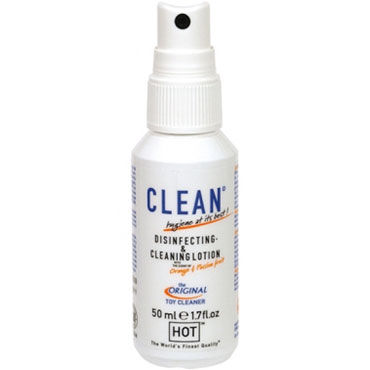 Hot Clean Disinfecting & Cleaning Lotion, 50 мл, Дизенфицирующий и очищающий спрей