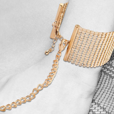 Bijoux Indiscrets Desir Metallique, золотые, Дизайнерские наручники и другие товары Bijoux Indiscrets с фото