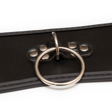 Пикантные штучки Широкий ошейник - С кольцом для поводка - купить в секс шопе