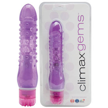 Topco Climax Gems Lavender Beaded, фиолетовый - Вибратор с пупырышками - купить в секс шопе