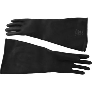 Mister B Thick Industrial Rubber Gloves 9, черные, Резиновые перчатки