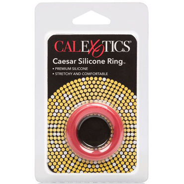 California Exotic Caesar Silicone Ring, красное - Эрекционное кольцо классическое - купить в секс шопе