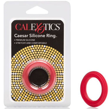 California Exotic Caesar Silicone Ring, красное, Эрекционное кольцо классическое