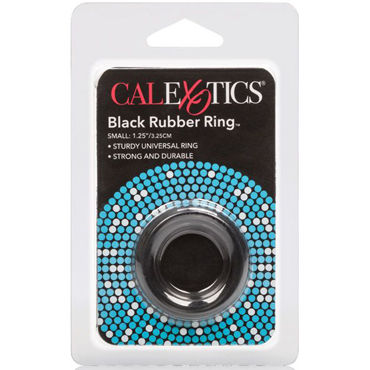 California Exotic Black Rubber Ring, черное - Эрекционное кольцо классическое - купить в секс шопе