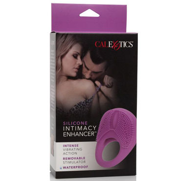 California Exotic Silicone Intimacy Enhancer, розовое - Эрекционное виброкольцо с интенсивной стимуляцией клитора - купить в секс шопе