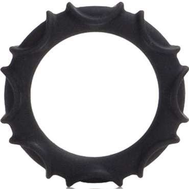 California Exotic Atlas Silicone Ring, черное, Эрекционное кольцо