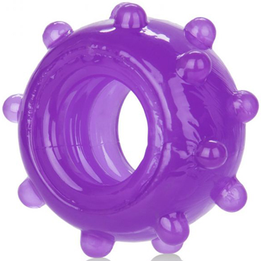 California Exotic Reversible Ring Set, фиолетовый - Набор из 3 эрекционных колец - купить в секс шопе