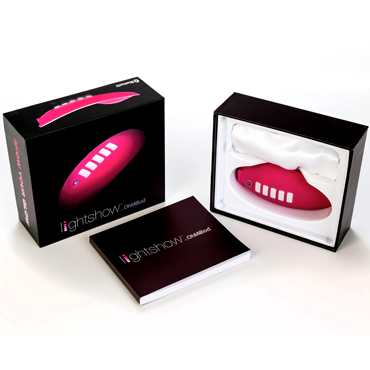 OhMiBod LightShow, розовый - Вибратор со световыми эффектами - купить в секс шопе