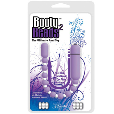 PowerBullet Booty Beads 2, фиолетовая - фото, отзывы