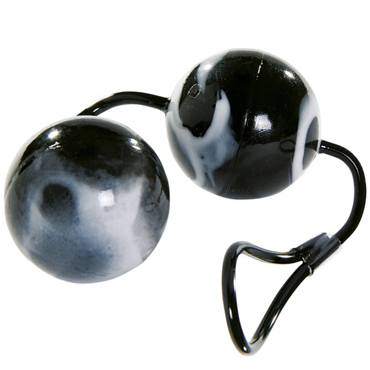 Minx Jiggle Duo Love Balls, черно-белые — фото 1