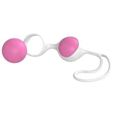 Minx Discretion Love Balls, бело-розовые, Вагинальные шарики