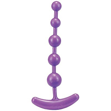Kinx Classic Anal Beads, фиолетовый, Анальные шарики на гибкой сцепке