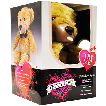 Teddy Love, коричневый - Вибратор в виде медвежонка - купить в секс шопе