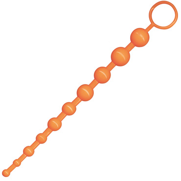 Toy Joy Funky Bum, оранжевая, Анальная цепочка