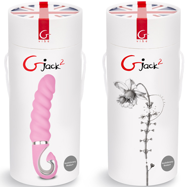 Gvibe Gjack 2, розовый - Витой вибратор анатомической формы - купить в секс шопе