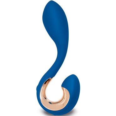 Gvibe Gpop2, синий, Перезаряжаемый вибратор унисекс анатомической формы