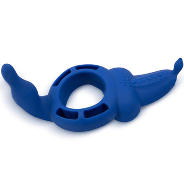 Brazzers Кольцо для анально-вагинальной стимуляции, синее, Для усиления ощущений