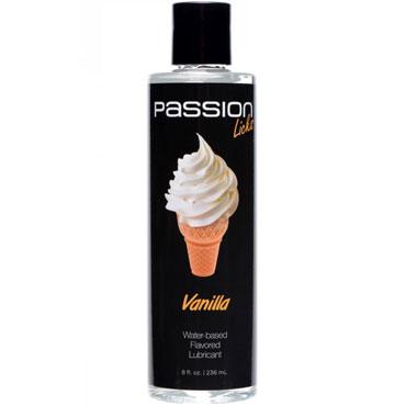 XR Brands Passion Licks Water Based Flavored Lubricant Vanilla, 236 мл, Лубрикант ароматизированный, Ваниль