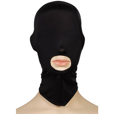 Пикантные штучки Закрытая маска-шлем на голову, черная