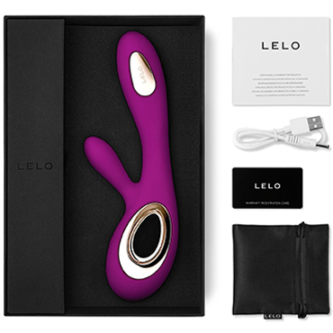 Lelo Soraya Wave, темно-розовый - Вибратор для клитора и точки G с технологией WaveMotion - купить в секс шопе