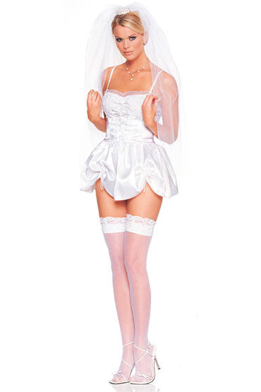 Leg Avenue Невеста, Белое мини-платье