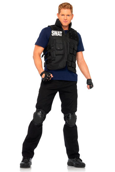 Leg Avenue Командир SWAT, C перчатками и наколенниками
