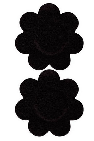 Leg Avenue пэстисы, черные, В форме цветочков