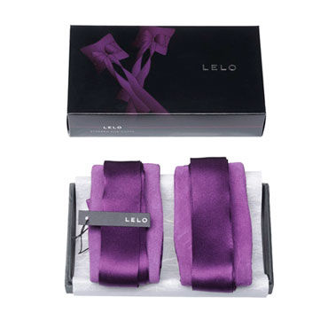 Lelo Etherea, фиолетовый - Роскошные шелковые наручники - купить в секс шопе