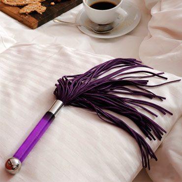 Lelo Sensua, фиолетовый - Замшевая плеть для страстных игр - купить в секс шопе