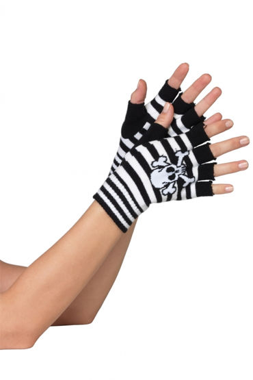 Leg Avenue перчатки, черно-фиолетовые - фото, отзывы