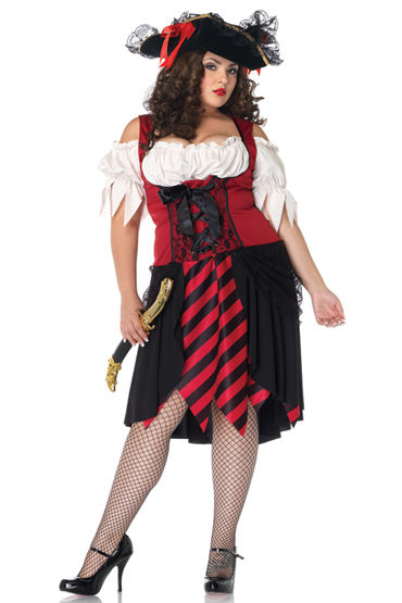 Leg Avenue Роковая пиратка, Роскошное платье с атласной шнуровкой