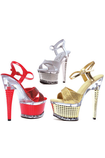 Ellie Shoes Disco, красный, Роскошные босоножки, каблук 15 см