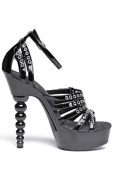 Ellie Shoes Josephina, черный, Оригинальные босоножки, каблук 15 см