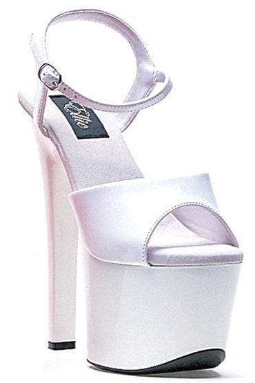 Ellie Shoes Flirt, белый, На глянцевой платформе с каблуком 18 см