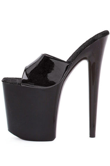 Ellie Shoes Vanity, черный, Сабо на высокой платформе, каблук 20 см